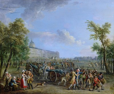 The Pillage of the Invalides, 14 July 1789 by Jean Baptiste Lallemand